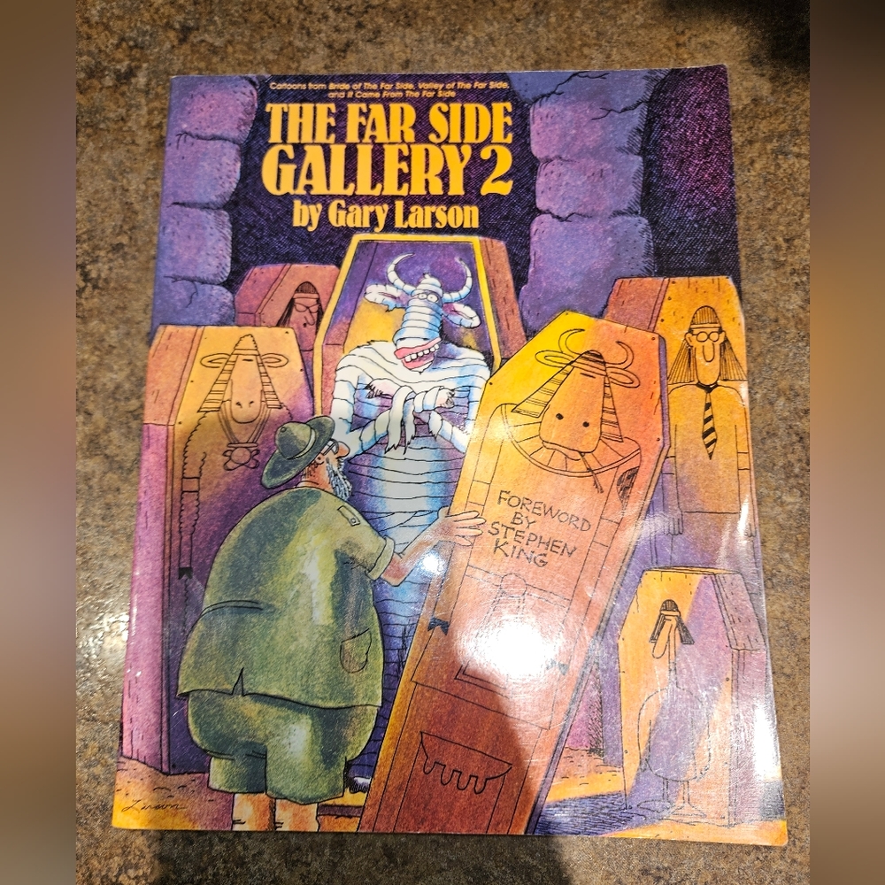 Vintage The Far Side Gallery 2 dark humor coffee table paperback comic book
